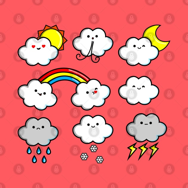 Clouds Emoji by Braeprint