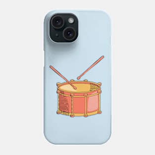 Drum Hand Drawn Line Art Musical Instrument Phone Case