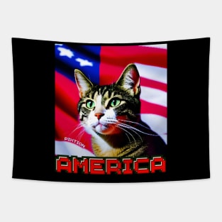 Cat america Tapestry