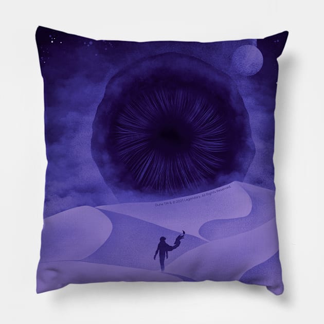 The Great Shai-Hulud, Purple Moons Pillow by Dream Artworks