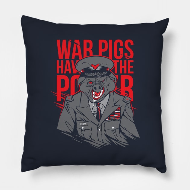 War Pigs Pillow by dracoimagem