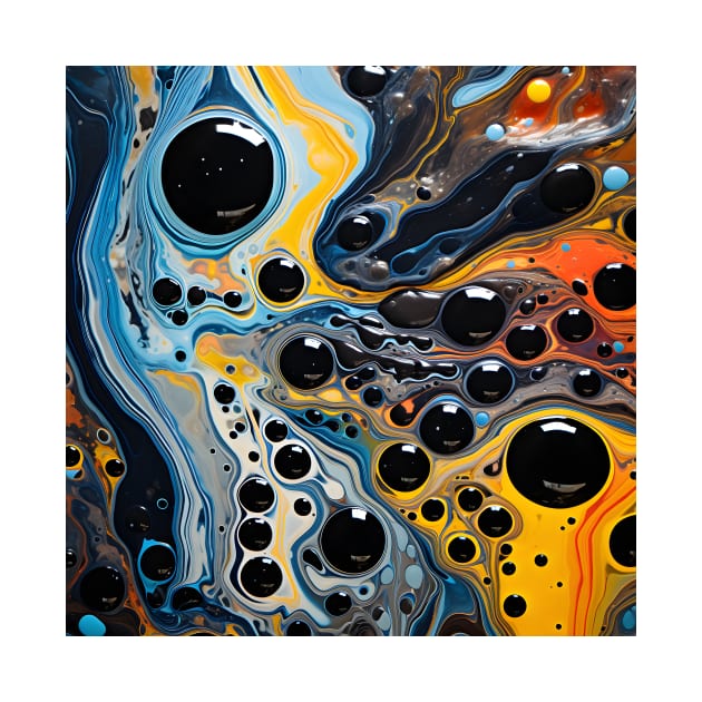 Abstract Celestial Viscosity Art by AbstractGuy