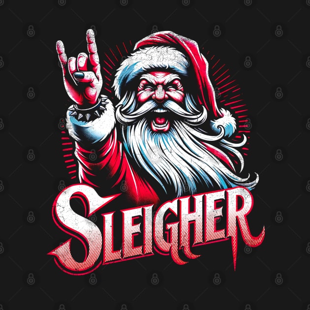 Sleigher Santa Claus Rock Christmas by opippi