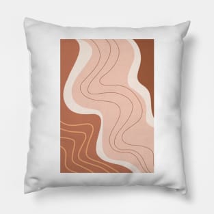 Mid Century Modern, Abstract Shapes 2 Pillow