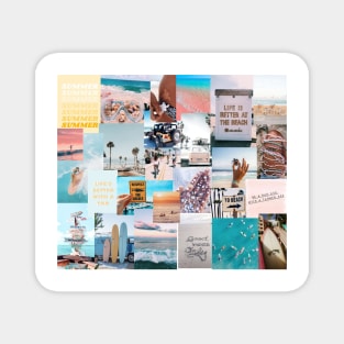 beach collage Magnet