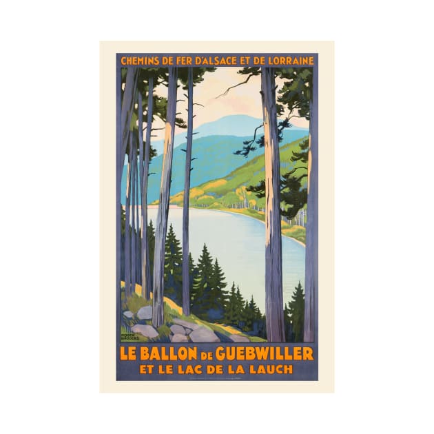 Le Ballon de Guebwiller France Vintage Poster 1930 by vintagetreasure