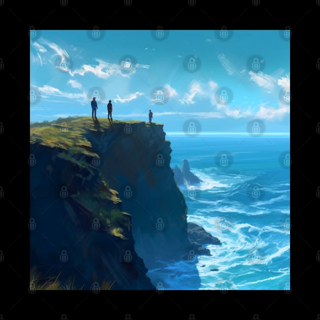 Standing on the cliff by The Alien Boy Art