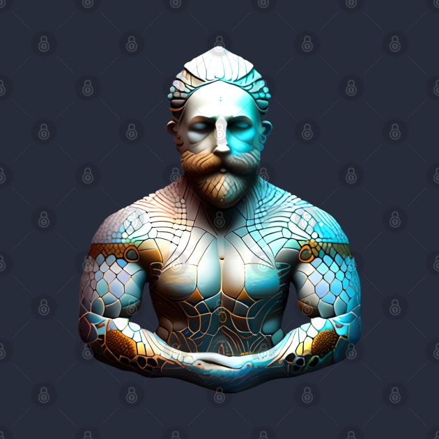 Merman Mosaic by Xie