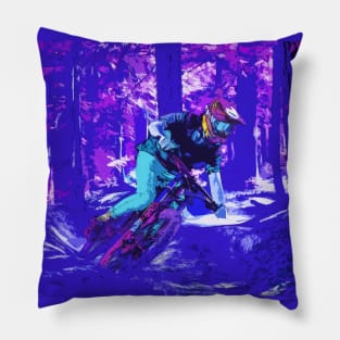 Forest Trail Rider - BMX Racer Pillow