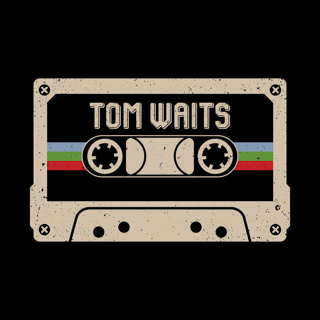 Tom Waits Vintage Cassette Tape by Horton Cyborgrobot