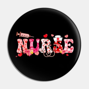 Valentines Day Nurse ER ICU NICU RN L&D Nurse Nursing Pin