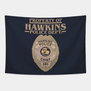 Property of Hawkins Police Dept. - Gold Tapestry