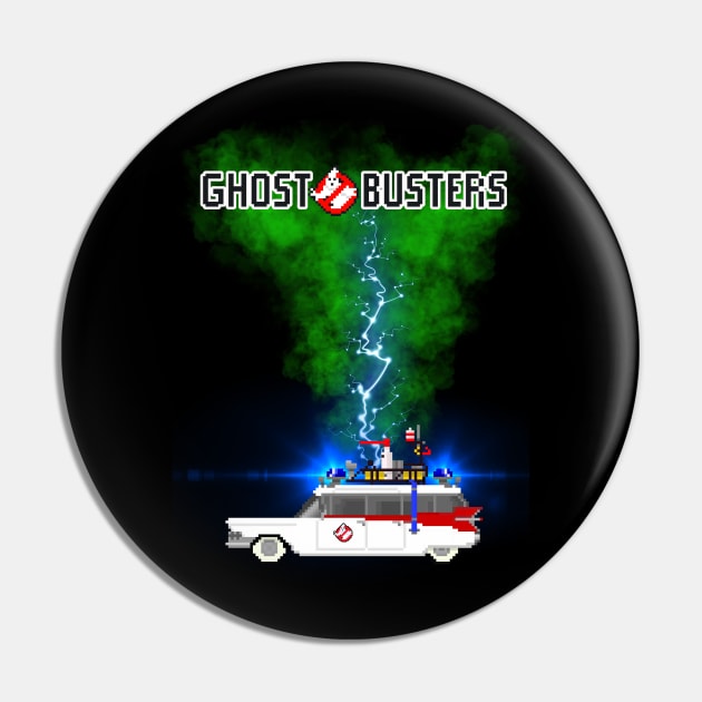 Ecto 1 Ghost Busters Pin by TommySniderArt