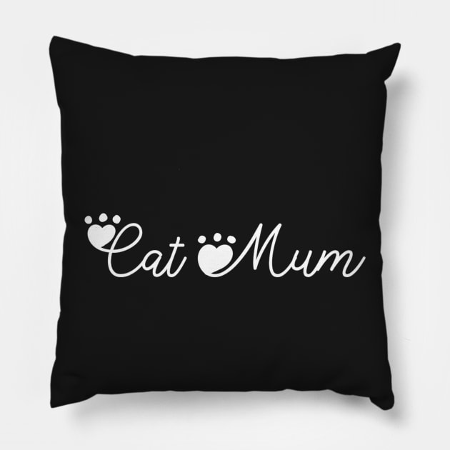 Cat mum Pillow by KaisPrints