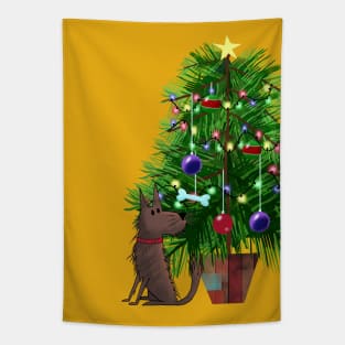 The Shaggy Dog and the Christmas Tree Tapestry