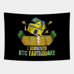 i survived the nyc earthquake Tapestry