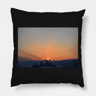 Beacon of Light at Sunset Pillow