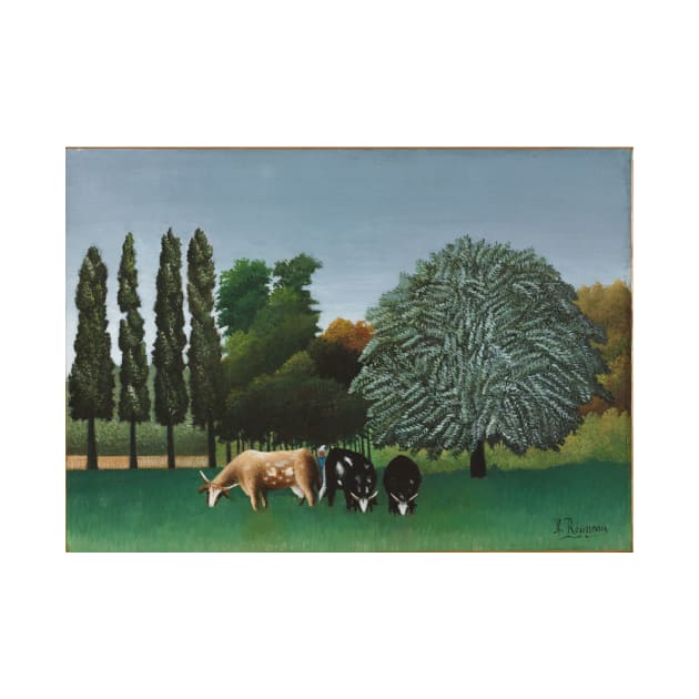 Henri Rousseau - The Banks of the Oise by SybaDesign