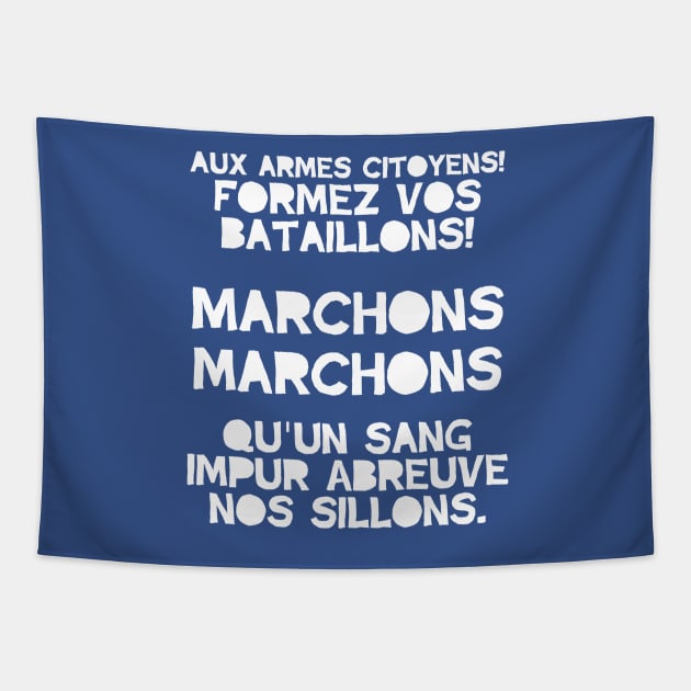 France Football - La Marseillaise (French Anthem) Tapestry by StarIconsFooty