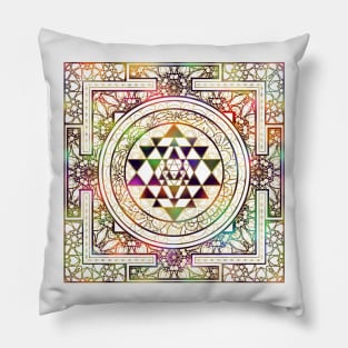 Colorful Sri Yantra  / Sri Chakra Pillow