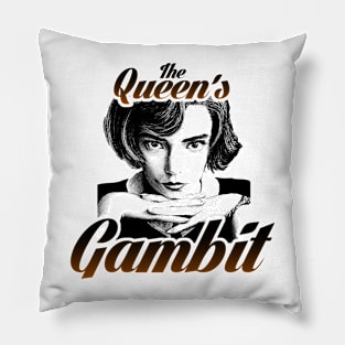 the queens gambit netflix series BethHarmon fan works graphic design by ironpalette Pillow