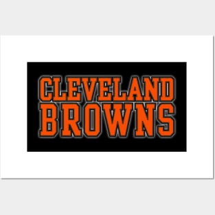 New CLEVELAND BROWNS Dawg in Football Jersey POSTER Art Print