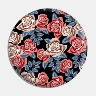 Roses Pattern Pin