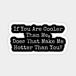 Hotter than you? Magnet