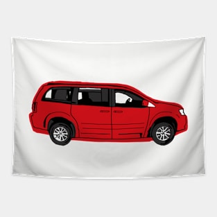 Red Van Tapestry