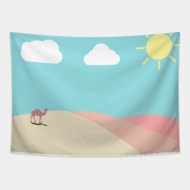 Desert pastel color Tapestry by Faishal Wira