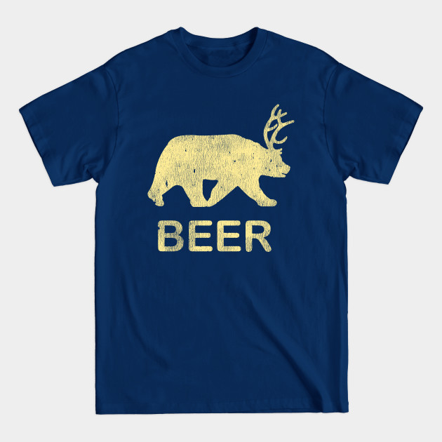 Disover Beer Bear Deer Vintage - Bear Deer - T-Shirt