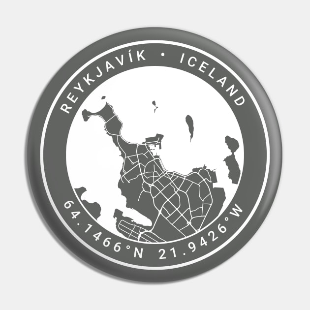 Reykjavik Map Pin by Ryan-Cox