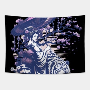 Geisha tiger shogun’s Geisha 87006 Tapestry