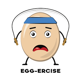 Egg-ercise - Funny Egg Pun T-Shirt