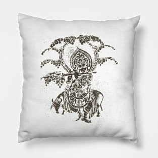 Lord Krishna playing flute Pillow