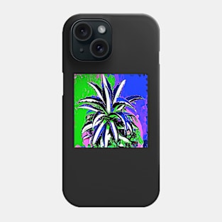 Cactus Glory Blue and White Phone Case