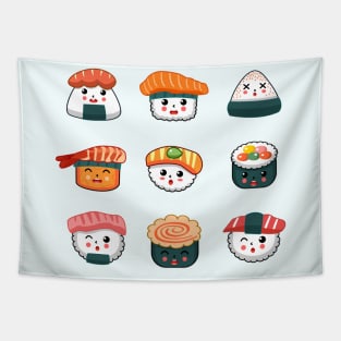 Sushi faces Tapestry