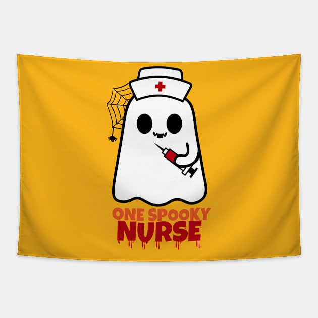 One Spooky Nurse Funny Tapestry by trendybestgift