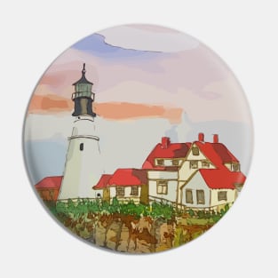 Portland Head Lighthouse, Cape Elizabeth, Maine Pin