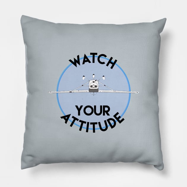 Watch Your Attitude - Inverted Cessna 172 Pillow by Vidision Avgeek