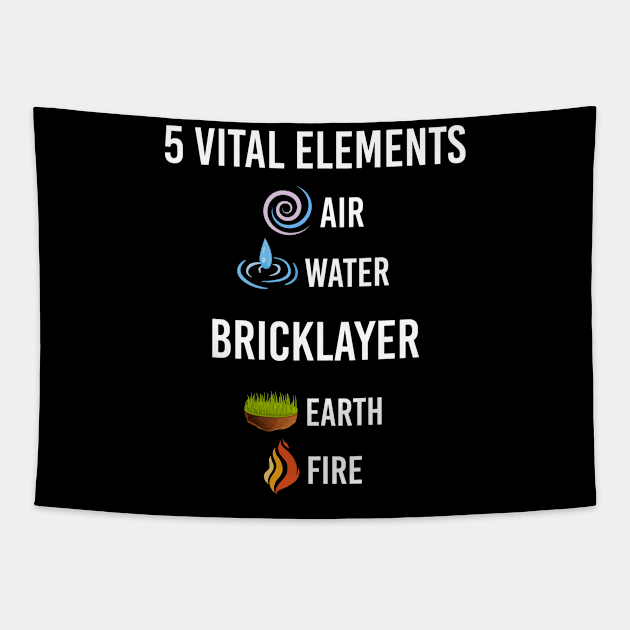 5 Elements Bricklayer Tapestry by symptomovertake