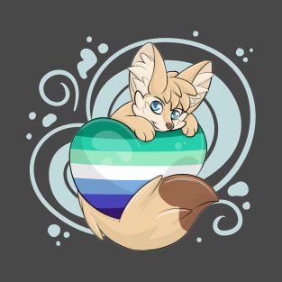 Gay Flag with Fennec Fox T-Shirt