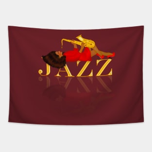 The jazz girl 1 Tapestry