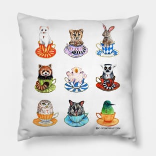 Teacup Critters Pillow