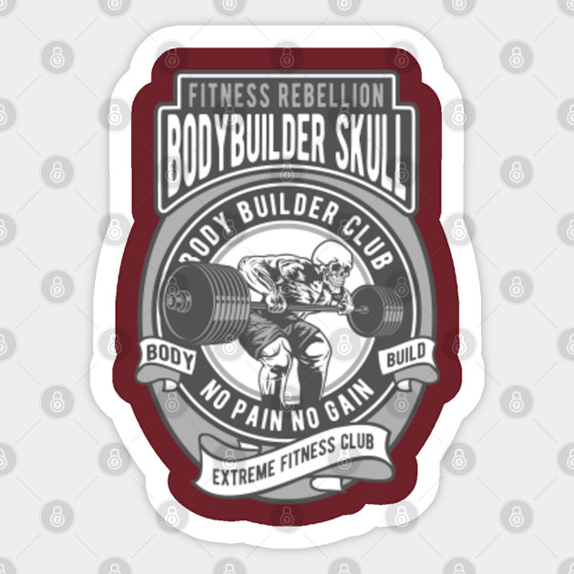 No Pain No Gain No Pain No Gain Gym Sticker Teepublic