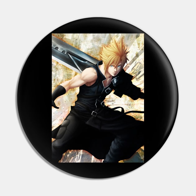 Cloud strife Pin by mcashe_art