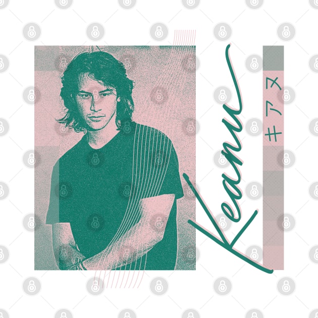 キアヌ KEANU REEVES 90s Aesthetic Fan Design by unknown_pleasures