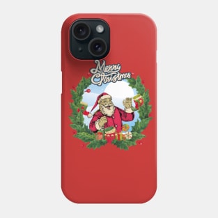 happy retro santa Phone Case