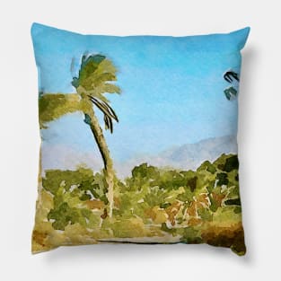 Palm Tree Paradise Pillow