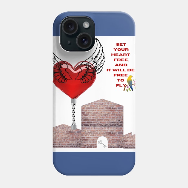 chained heart Phone Case by urbanity jungle